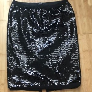 Who what wear black sequin skirt!